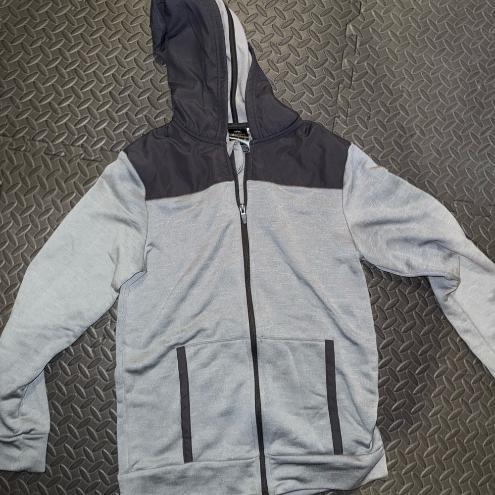 Champion Charcoal and Light Gray Hoodie